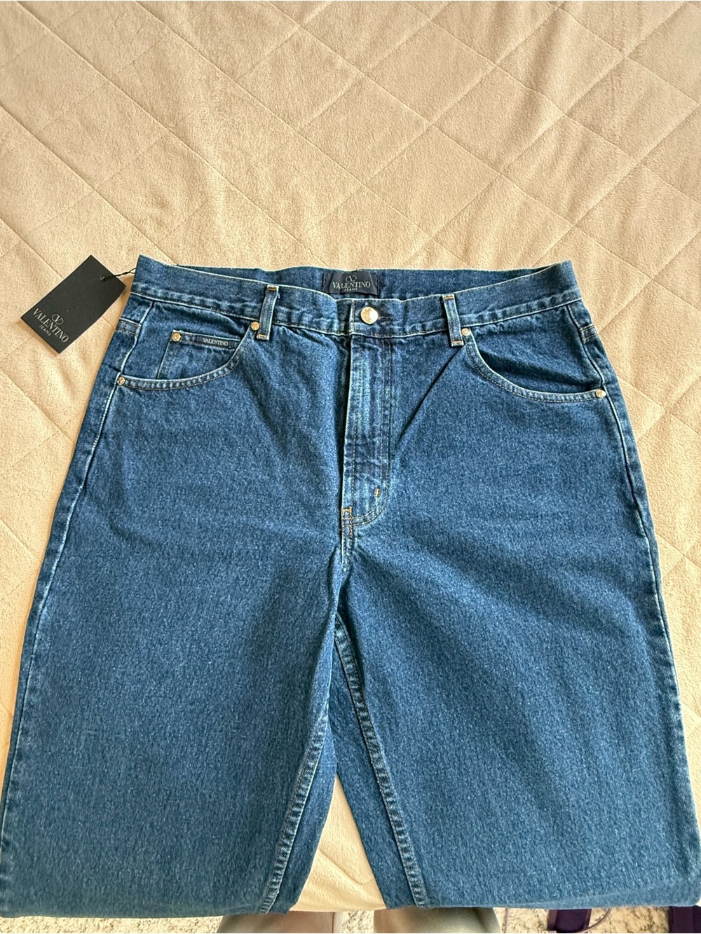 Valentino Men’s Blue Relaxed Denim Jeans